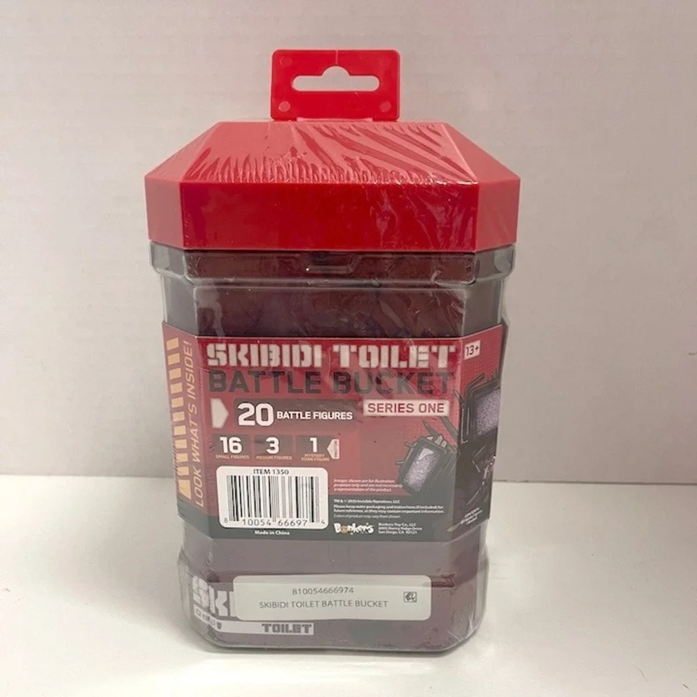 Bonkers Toys Skibidi Toilet‎ Battle Bucket Series 1 20 Battle Figures New Sealed